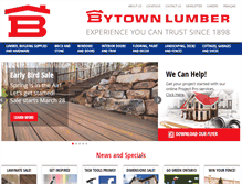 Tablet Screenshot of bytownlumber.com